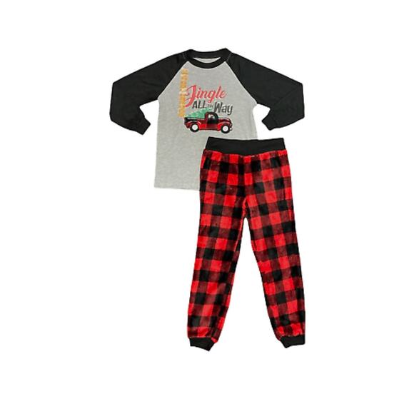 Holiday Time “Jingle All The Way” PJ Set for Kids 10/12 - Picture 2 of 2